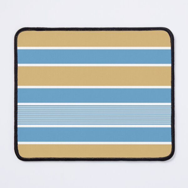 Artikelvorschau, Horizontal stripes, pastel blue, ochre, white entworfen und verkauft von Svitac.