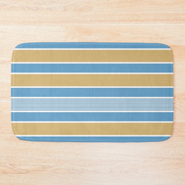 Artikelvorschau, Horizontal stripes, pastel blue, ochre, white entworfen und verkauft von Svitac.