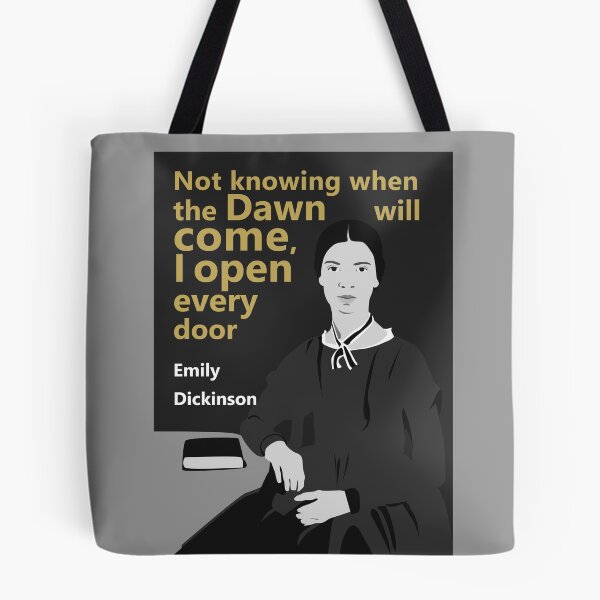 Item preview, EMILY DICKINSON Poem Quote Not knowing when the dawn will come I open every door Classroom decor English teacher gift, Poetry print designed and sold by GalleryArtField.