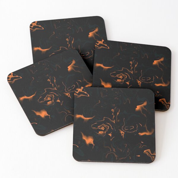 Item preview, Beautiful chaos in black and orange  designed and sold by MsArtyCrafts.