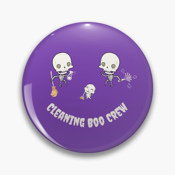 Item preview, Cleaning Boo Crew Housekeeping Halloween Skeleton Fun designed and sold by SavvyCleaner.