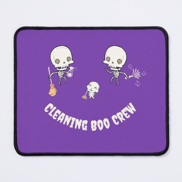 Item preview, Cleaning Boo Crew Housekeeping Halloween Skeleton Fun designed and sold by SavvyCleaner.
