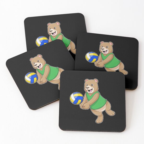 Item preview, Bear as Volleyball player with Volleyball designed and sold by Snabdesign84.