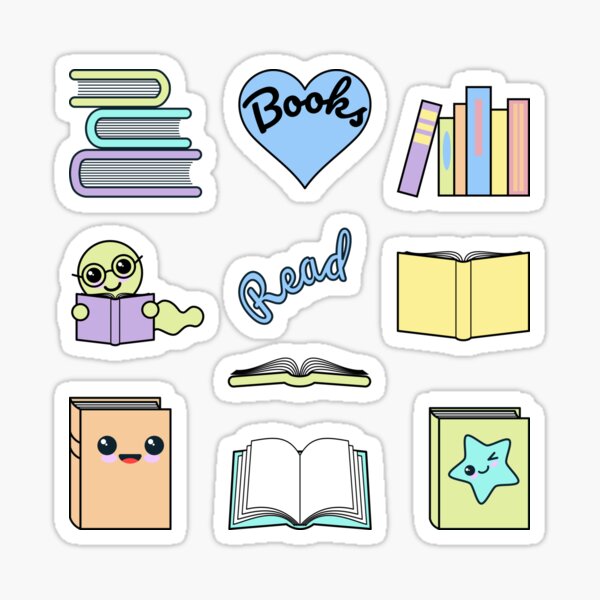 Books Love Sticker Pack Sticker