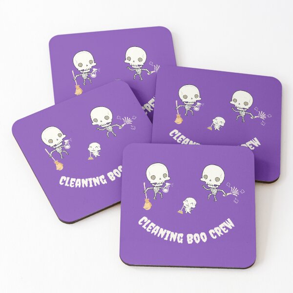 Item preview, Cleaning Boo Crew Housekeeping Halloween Skeleton Fun designed and sold by SavvyCleaner.