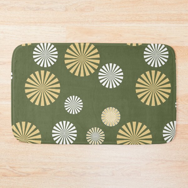 Artikelvorschau, Abstract, simple, ornamental, olive green, ochre, white pattern entworfen und verkauft von Svitac.