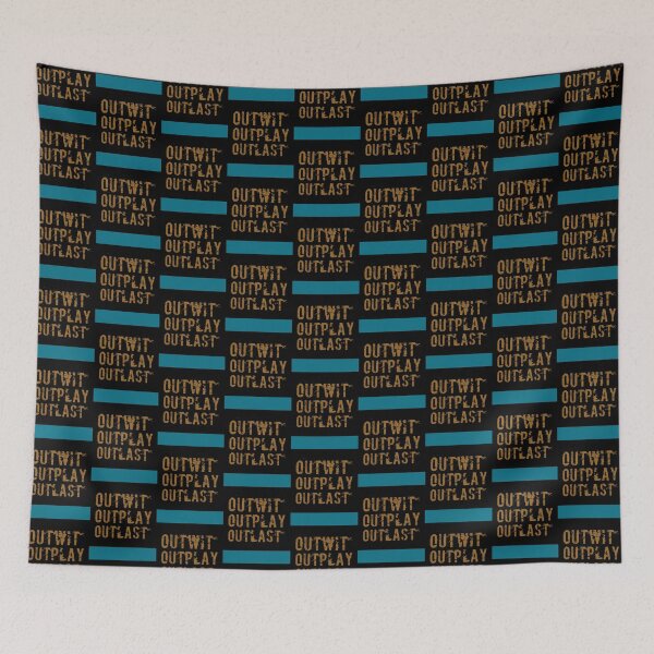 Item preview, Outwit Outplay Outlast Poster designed and sold by DeanPickupArt.