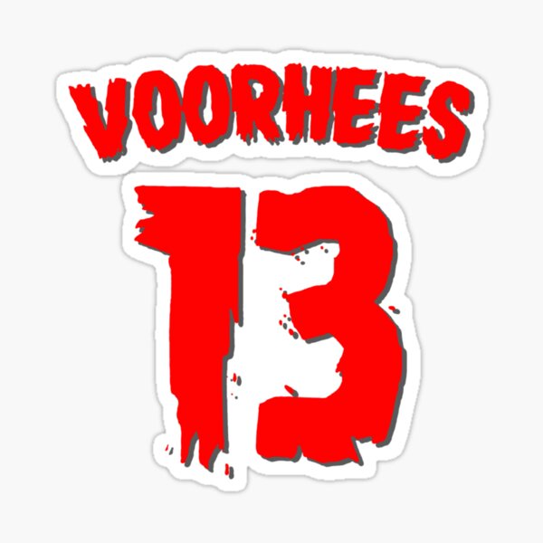 Slashers Voorhees 13 Jersey| Perfect Gift| Jason Voorhees gift Sticker