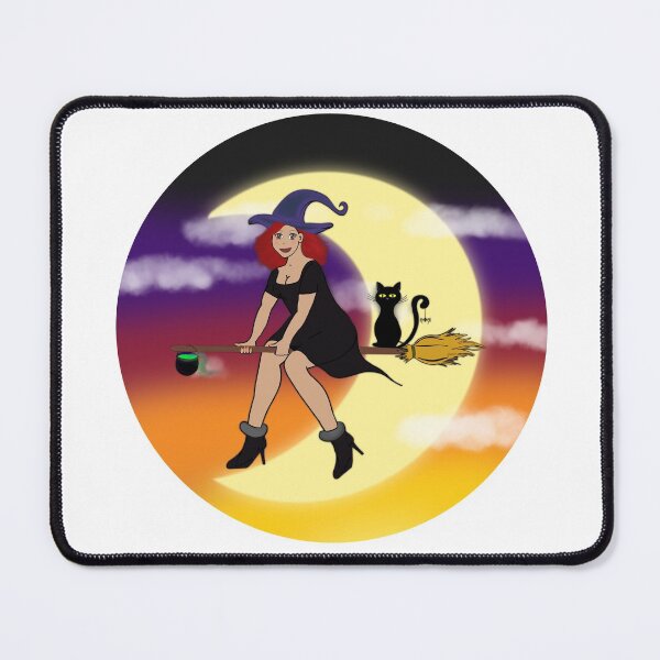 Item preview, Witch riding a broomstick designed and sold by MrsSewTay.