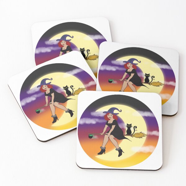 Item preview, Witch riding a broomstick designed and sold by MrsSewTay.