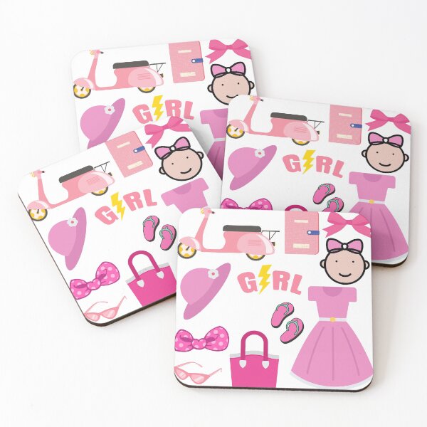 Item preview, Girls Cute Pink Sticker Pack Girl Power  designed and sold by Product  Stella.
