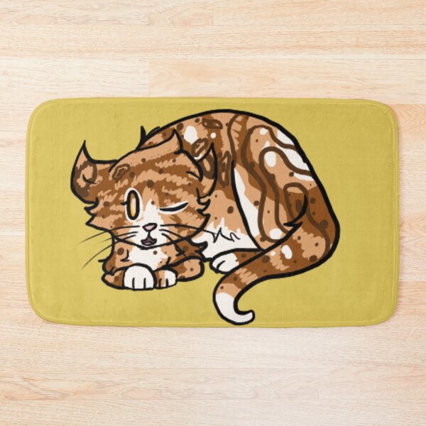 Item preview, Kitty cat winking (yellow) designed and sold by BerryShyKittens.