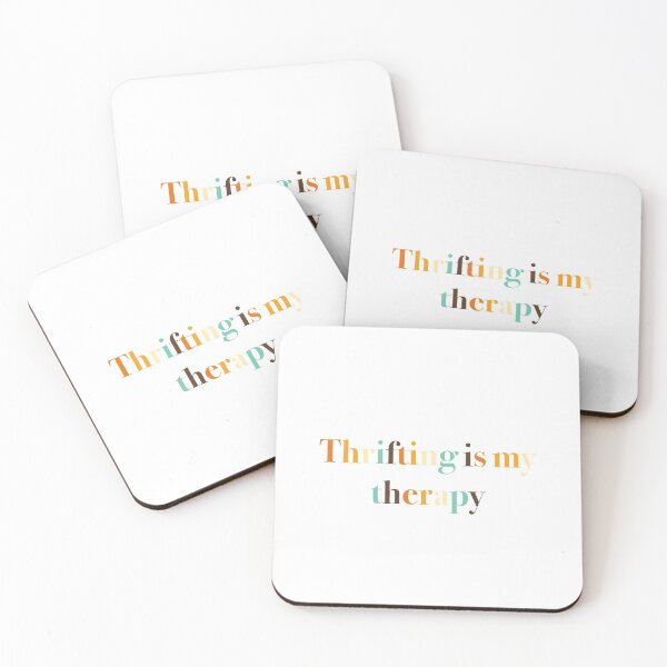 Item preview, Thrifting is my therapy  designed and sold by ThriftedBurrow.