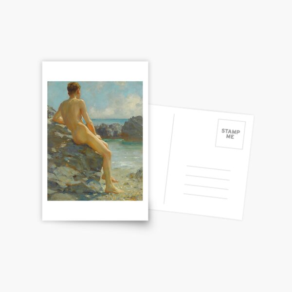 Item preview, The Bather (1924) by Henry Scott Tuke designed and sold by shopwallart.