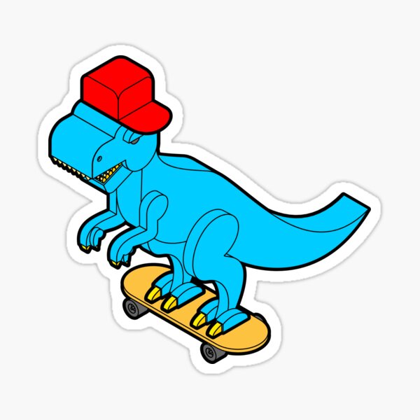 Skateboarding Dino Stickers – Silveraze Co.