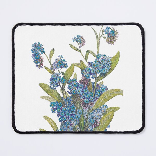 Item preview, Forget me not botanical encyclopedia flower blue myositis sylvatica designed and sold by fantastiv.