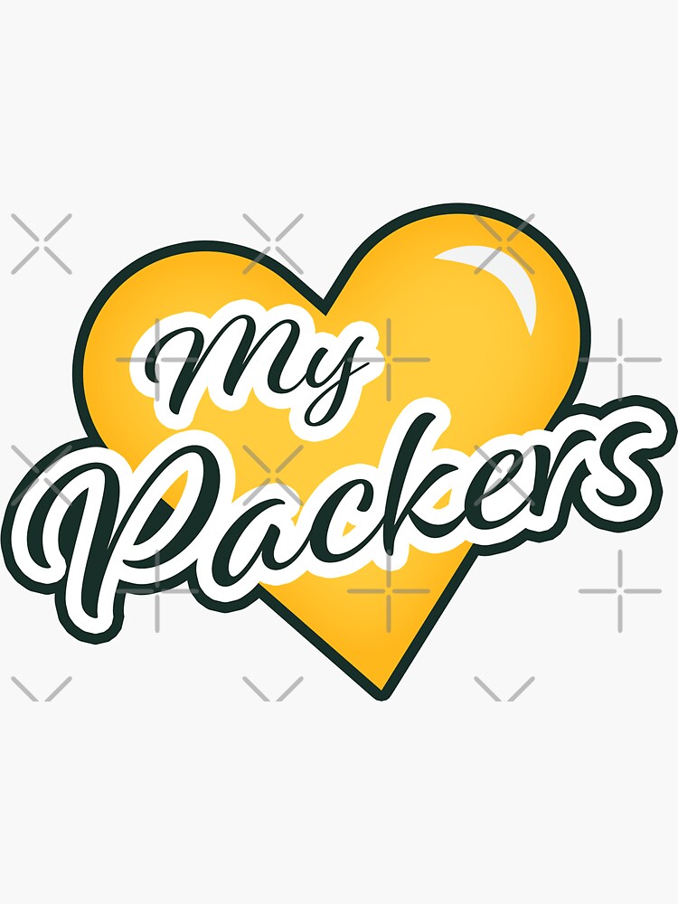 I Heart GB Packers Decal