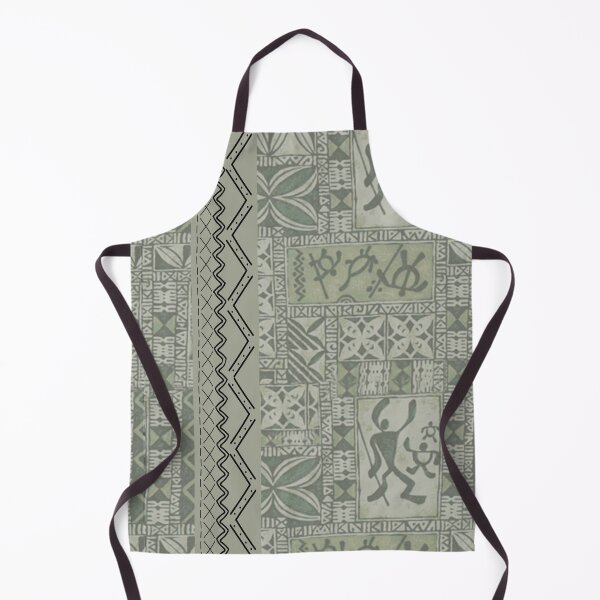 Item preview, Contemporary Hawaiian Tapa Border in Sage Green designed and sold by J Marielle Designs.