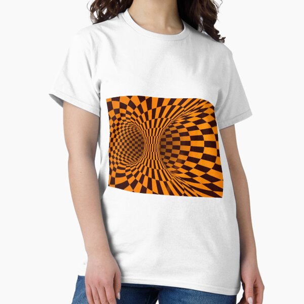 Vista previa del artículo con la obra «Ilusión óptica psicodélica naranja», diseñado y vendido por Designs Of all kinds.