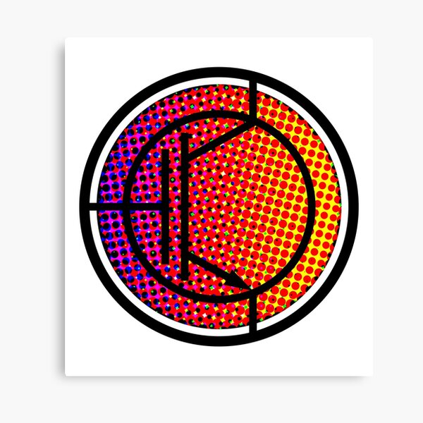 Impression sur toile « Symbole de circuit de transistor bipolaire à