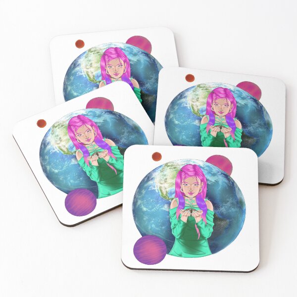 Item preview, planets girl designed and sold by EDSInkDraw.