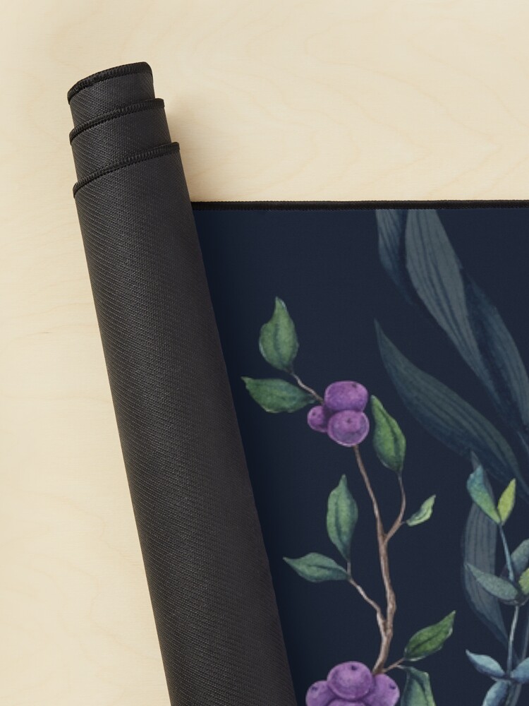 Alternate view of Midnight Eucalyptus Garden Mouse Pad