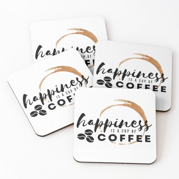 Item preview, Happiness is a cup of coffee designed and sold by The Agreeable Raven.