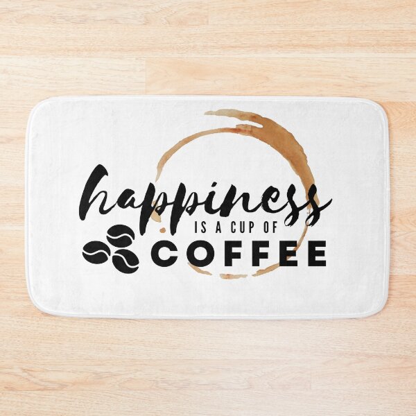 Item preview, Happiness is a cup of coffee designed and sold by The Agreeable Raven.