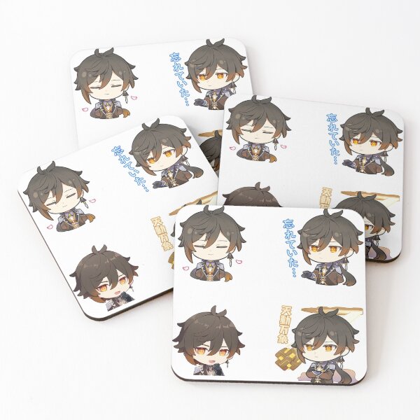 Item preview, Zhongli - Genshin Impact chibi sticker pack designed and sold by Omagatoki.