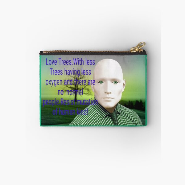 Aperçu de l'œuvre Aimez les arbres.Moins d'arbres moins d'oxygène.Moins d'oxygène va à la mutation de l'homme!Résistez à la mutation! créée et vendue par Pantelis-design.