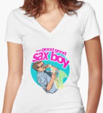 That Good Good Sax Boy Women's Fitted V-Neck T-Shirt