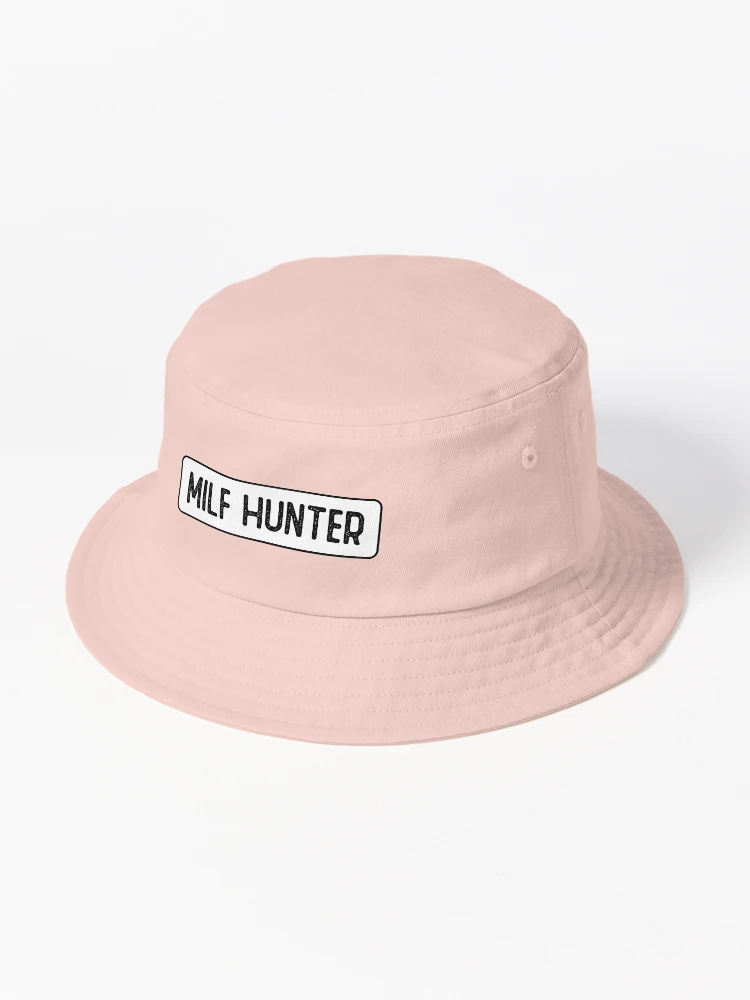Funny Milf Hunter Bucket Hat Spring Headwear Stuff Fishing Caps