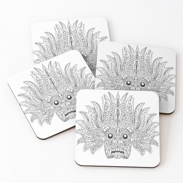 Item preview, Yaka - Srilanka Devil mask Sticker designed and sold by vikyky.