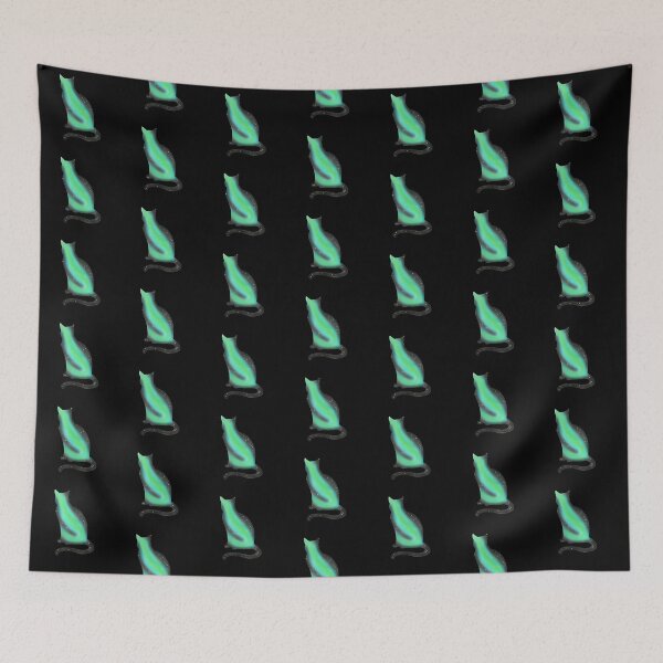 Item preview, Northern lights cat silhouette  designed and sold by Sheletor.