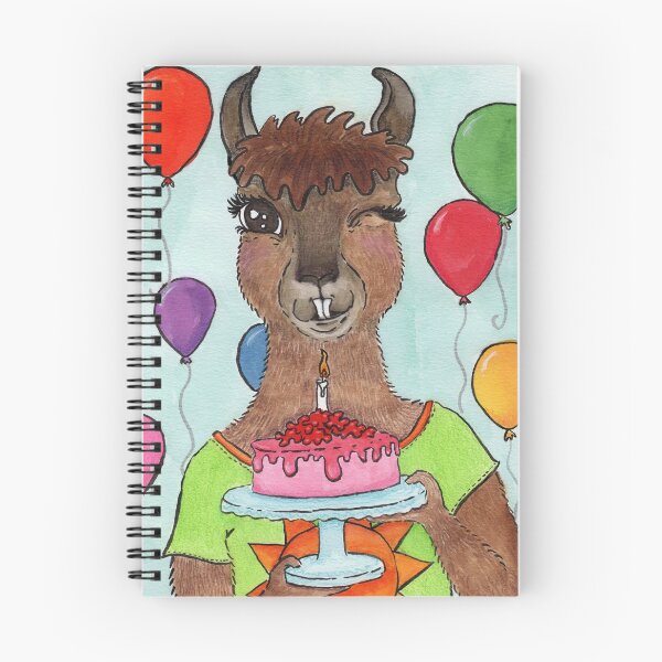 Item preview, Birthday Llama designed and sold by Brilleting.
