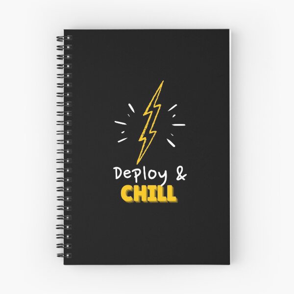 Item preview, Deploy and Chill Programmers and DevOps daily routine black designed and sold by IrinchiDE.