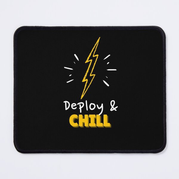 Item preview, Deploy and Chill Programmers and DevOps daily routine black designed and sold by IrinchiDE.