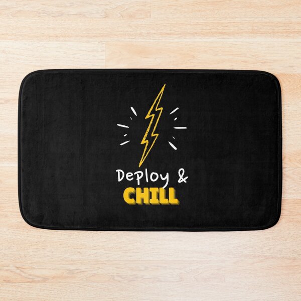 Item preview, Deploy and Chill Programmers and DevOps daily routine black designed and sold by IrinchiDE.