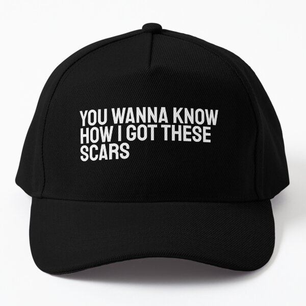 You Wanna Know How I Got These Scars Heath Ledger Joker White version Baseball Cap