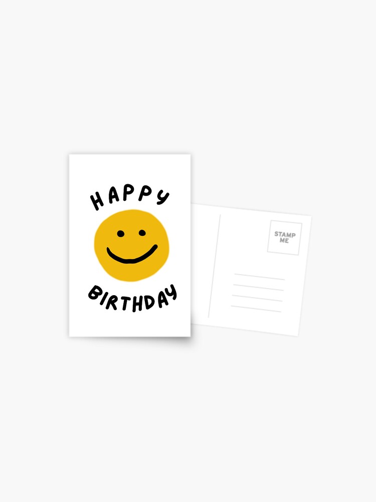 happy birthday smiley face images
