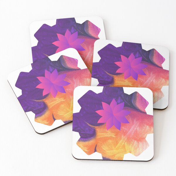 Item preview, Artistic pastel flower  star wheel design designed and sold by SKMAXX.