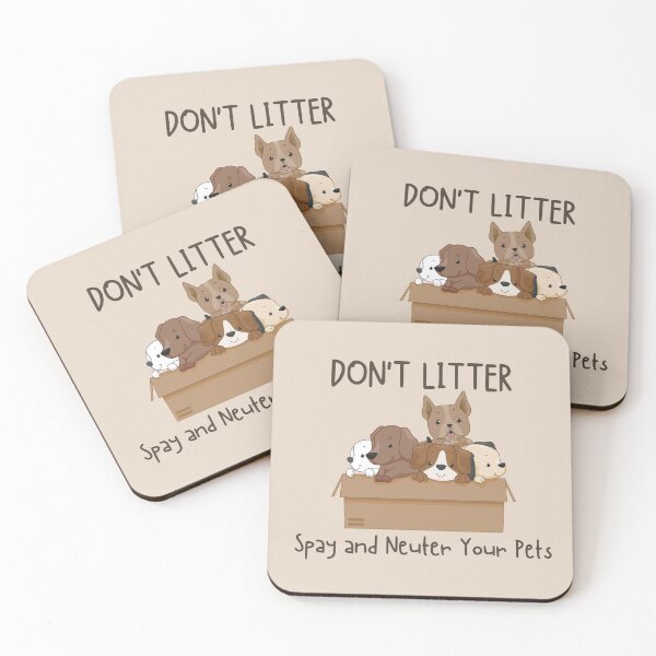 Item preview, Don't Litter. Spay and Neuter Your Pets (Dog) designed and sold by introVETed.