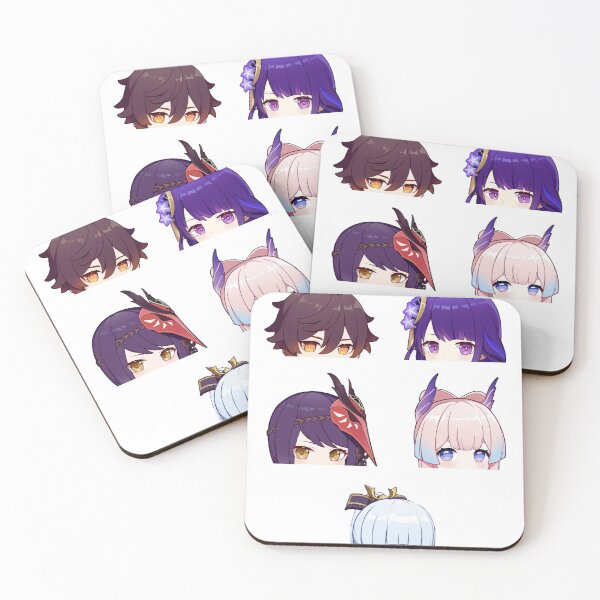 Item preview, Genshin Impact New Character chibi peekers sticker pack designed and sold by Omagatoki.