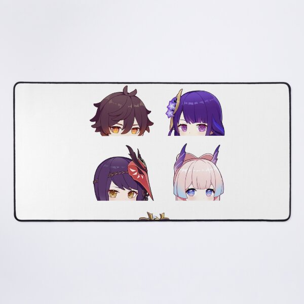 Item preview, Genshin Impact New Character chibi peekers sticker pack designed and sold by Omagatoki.