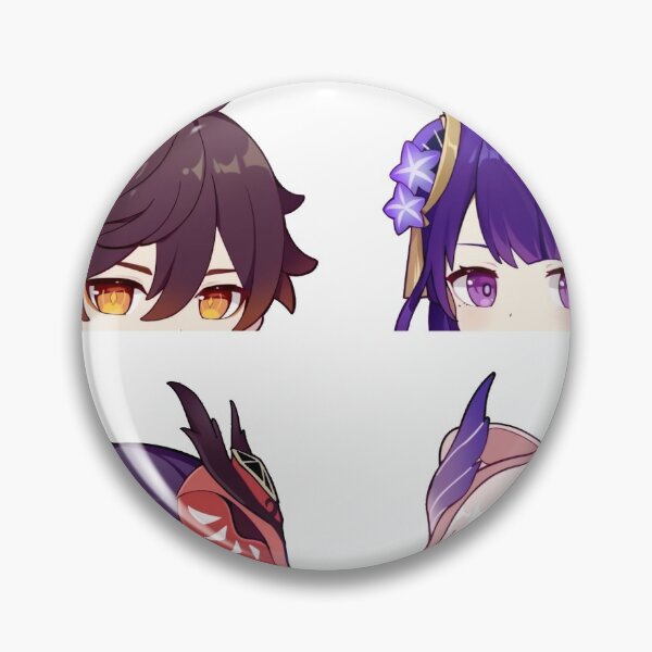 Item preview, Genshin Impact New Character chibi peekers sticker pack designed and sold by Omagatoki.