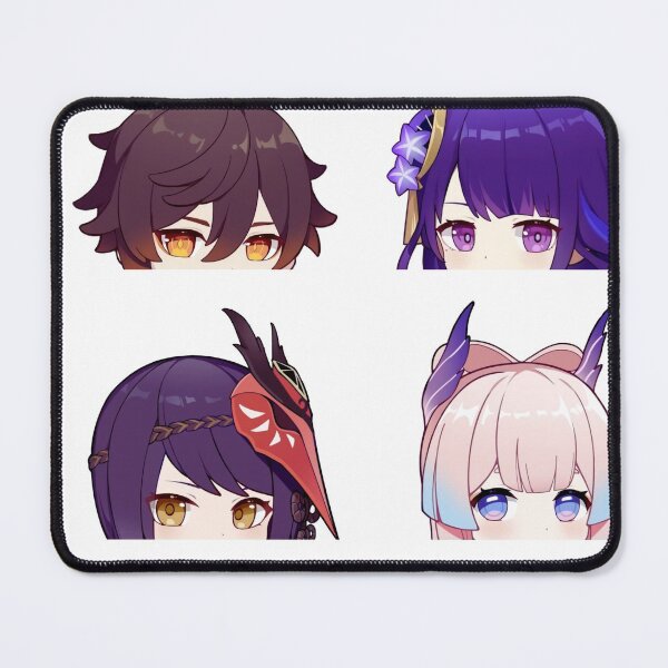 Item preview, Genshin Impact New Character chibi peekers sticker pack designed and sold by Omagatoki.