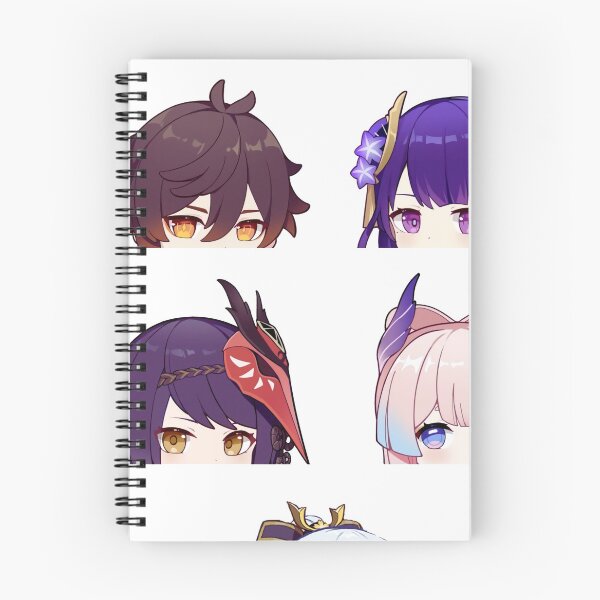 Item preview, Genshin Impact New Character chibi peekers sticker pack designed and sold by Omagatoki.