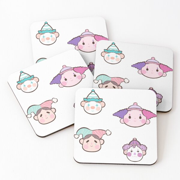 Item preview, pastel clowns designed and sold by tardisgrump.