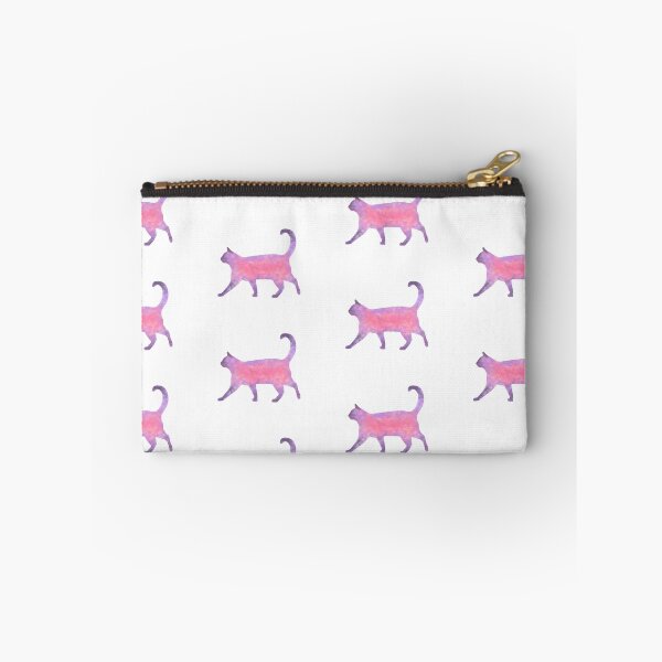 Item preview, Pink and purple watercolor cat digital painting  designed and sold by Sheletor.