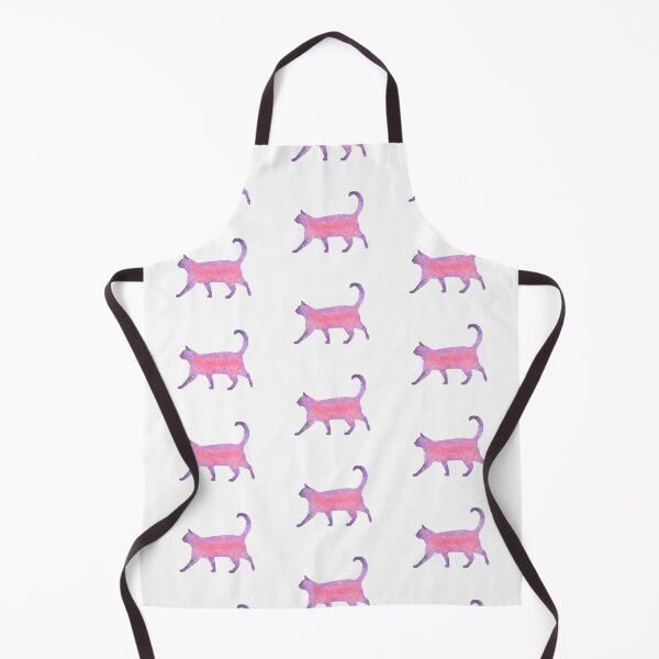 Item preview, Pink and purple watercolor cat digital painting designed and sold by Sheletor.